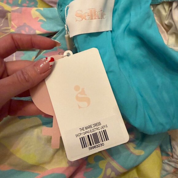 Selkie The Marie Dress a funky, multi-coloured, mini dress retro sz small - Picture 6 of 8